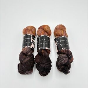 Odd Knots + Threads Smoke Quartz Crystal Fingering Weight Merino Wool Nylon Yarn